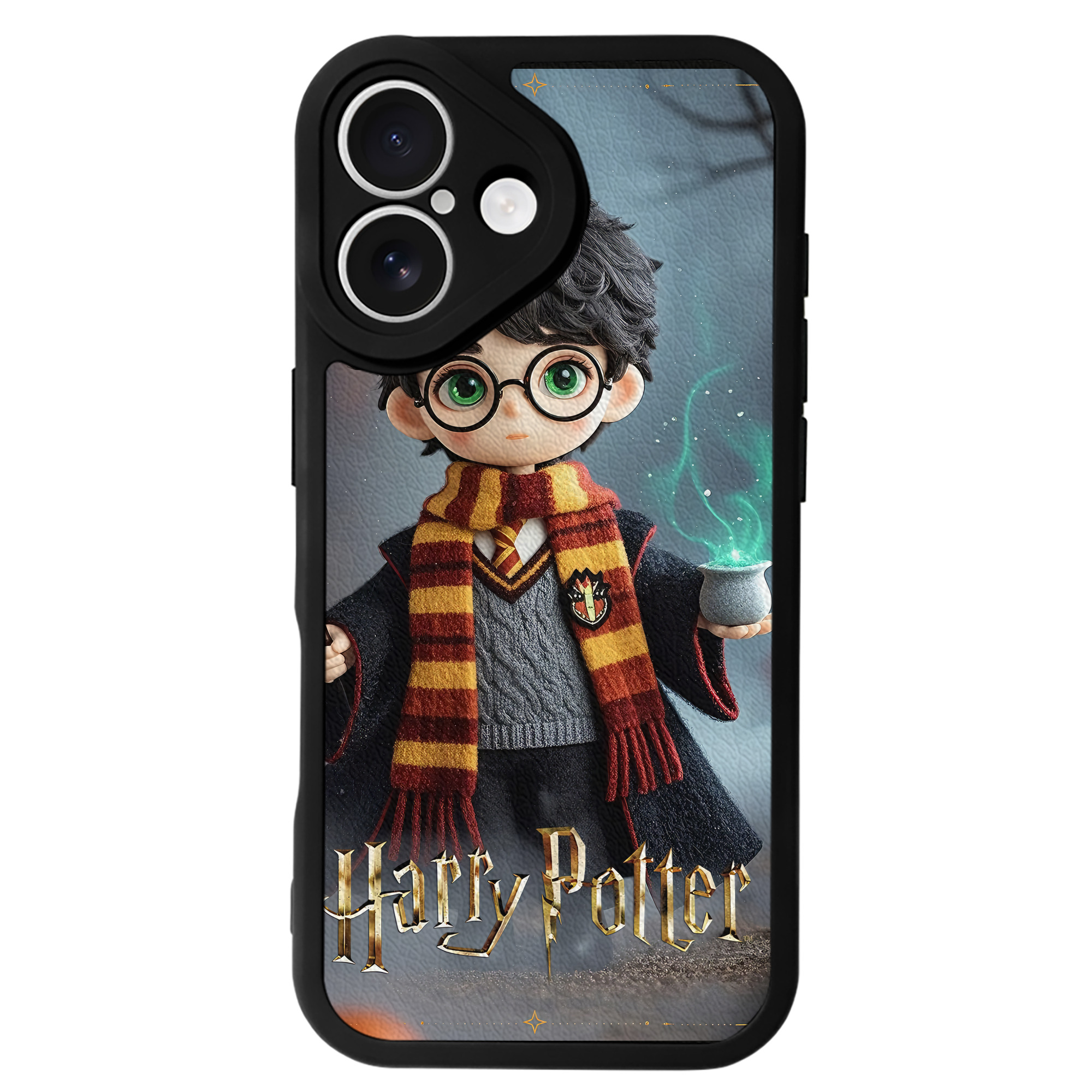 （画像用） Harry Potter ハリー・ポッターシリーズ 【iPhone 16シリーズ対応】シリコンスマホケース（レザー調） 材質：シリコン